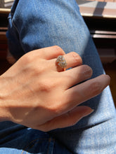 Load image into Gallery viewer, Double-Heart-Double-Love Diamond Cluster Ring