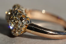 Load image into Gallery viewer, Cluster Twin-Heart Diamond Ring