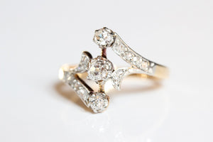 Art Deco Tulip Diamond Ring