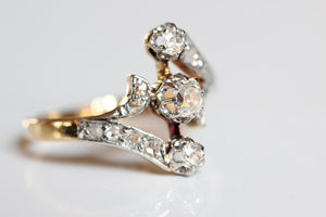 Art Deco Tulip Diamond Ring