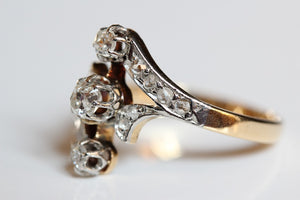 Art Deco Tulip Diamond Ring