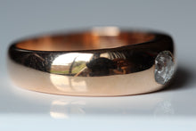 Load image into Gallery viewer, Raised Gypsy Solitaire Diamond Band