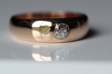 Load image into Gallery viewer, Raised Gypsy Solitaire Diamond Band