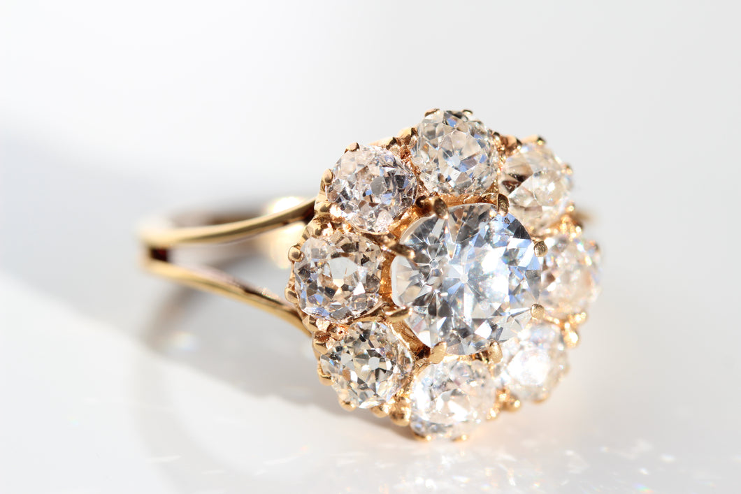 Timeless Cluster Diamond Ring