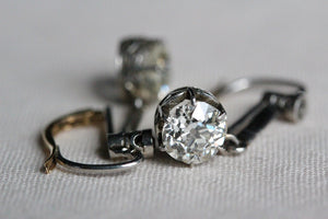 Edwardian 2.7ctw Diamond Earrings