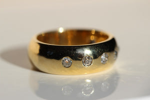 7-Stone Old Cut Diamond Wide Band